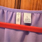 Cato  Blouse Top Women’s Large Lilac Lavender Purple Ruffle Sleeve V Neck Shirt Photo 1