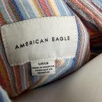 American Eagle  Colorful Striped Button Down Long Sleeve Shirt Small Photo 4