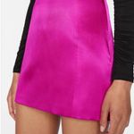 Frame  seamed mini skirt in magenta 4 Photo 2