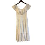 Tory Burch White Striped Seersucker Tiered Dress Sz. 4 Photo 7