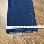 KanCan High Rise Double Button Bootcut Flare Raw Hem Jeans Women's 29 Stretch Blue Photo 4