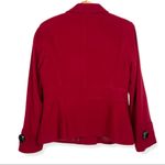 East 5th Red Blazer Jacket Classic Career Minimalist Holiday Wool Blend Large Photo 5