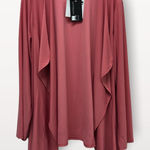 NWT ANTTHONY mauve open front flyaway drape front cardigan jacket‎ plus sz 1x Pink Photo 0
