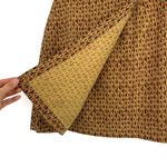 Ann Taylor VTG Silk Geometric Mini Skirt Mustard Brown Red Gold 8 Photo 1