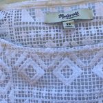 Madewell Womens Size XS white Geo Lace Eyelet Tank top Photo 5