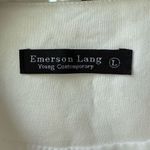 Emerson Lang Contemporary White Cotton Linen Cropped Vest L Size L Photo 4