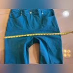 St. John  dress Pants Turquoise blue Sporty Trousers  straight dress pant 8 zip Photo 7