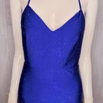 Lulus Nwt  royal blue rhinestone sleeveless hauler formal prom evening gown dress Photo 7