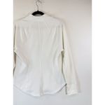 Athleta Womens Jacket White Salutation Full Zip Ribbed Thumbhole Stretch Size XL Photo 7