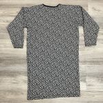 Adrienne Vittadini Vtg - Black & White Animal Print 3/4 Sleeve Sweater Dress S Photo 6