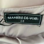 Maniere De Voir  NWTs Lavender Satin Ruched Side Rope Dress size 10 Photo 8