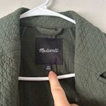 Madewell  Green Diamond Jacquard Shaw Blazer Jacket Size XXS Preppy Chic Winter Photo 6