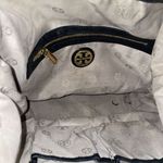 Tory Burch Pebbled Leather Large Crossbody HOBO Bag TOTE Black Perforated Logo Photo 7