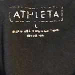 Athleta  black workout tank top built in shelf bra Photo 2