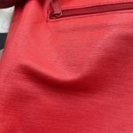 Vintage red leather crossbody lipstick red by Sereta Photo 8