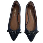 Donald J. Pliner Bettia Lizard Embossed Flats Navy Blue Size 6.5 Photo 2