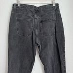 Cotton On long straight leg high rise black dark gray denim jean women’s size 12 Photo 5