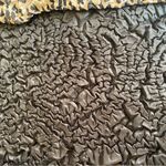 Vintage crinkled silk animal print oversized jacket mob wife aesthetic Size XL Photo 6