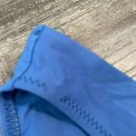 Helen Jon Nantucket Sweetheart Halter Bikini Top Medium Solid Blue Bottom White Photo 8