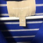 Banana Republic  Pullover Shirt in Royal Blue Heather Gray Stripes in Size Med Photo 3