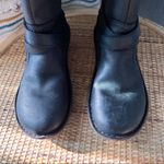 UGG  Rosen Black Shearling Lined Tall Leather Winter Boots Women’s 6 Photo 7