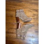 Tory Burch  Leigh Suede Lug Sole With Logo Booties River Rock Photo 2