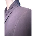 Dark Navy Escada Draped Blazer Rhinestone Clasp Evening Formal, Size 40 Blue Photo 6