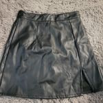 SheIn  Black A-Line Mini Skirt with Slit Photo 2