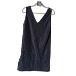 Steven Alan  Black Lace V Neck Sleeveless Mini Dress Size 2 Photo 2
