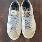 P448  womens White and Beige Sneakers Photo 1