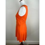Givenchy Orange Viscose Silk Blend Sleeveless Sheath Dress Medium Resortwear Photo 7