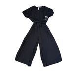 Vera Wang New Women’s Simply Vera  Pleated Jumpsuit Size Large Black Photo 5