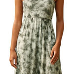 Philosophy Green Tie Dye Strapless Jersey Knit Maxi Dress Size S Summer Casual Photo 0