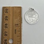 Vintage Kloster Ettal Germany Religious Medal Charm Pendant Silver Tone Mary Silver Photo 2