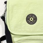 Kipling  Neon Green Nylon Compact Mirror Crossbody Bag Photo 1