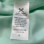 Everly  Chiffon Seafoam Green Waterfall Bow Back Dress Photo 7
