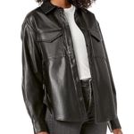 ZARA Black Leather Women's Jacket Photo 0