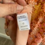 Marie Oliver Thea Silk Floral Mini Dress M Peachy Peonies Belted Ruffle Boho Photo 9