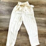 A New Day cream paper bag high rise ankle pants Photo 2