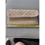 Vtg Woven Rattan Clutch Purse Women's Made In Japan Wicker Beach Pink Beige Boho Photo 8