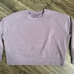 Lululemon  Perfectly Oversized Cropped Crew Softstreme Size 12 Velvet Dust Photo 0
