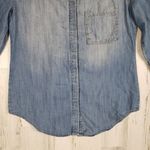Urban Outfitters Staring At Stars  Chambray Denim Embroidered Top Women's Small Photo 4