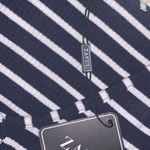 Zaful Short Sleeve Navy and White Striped Bodysuit Photo 2