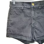 American Eagle  Black Super Super Stretch Hi Rise Shortie Shorts Photo 1