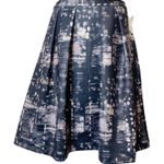 NWOT Pink Tartan cityscape printed a line skirt sz 4 Photo 0