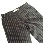 Sonoma  Womens Pinstripe Pull On Pants Size M‎ Black Tassel Coastal Linen BOHO Photo 5