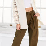 Urban Outfitters Kimchi Blue Women's Sunset Open Knit Cardigan Ivory Chunky Boho Size Small Photo 0