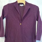 Calvin Klein  Women's Size Medium Plum Purple‎ Long Sweater Cardigan Coat Wool Photo 0