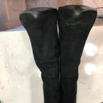 Ralph Lauren Black Suede Knee-high Boots (designer Brand) Photo 8