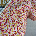 No Boundries Pink/Yellow/White Floral Smocked Short Sleeve Dress Size M Size M Photo 3